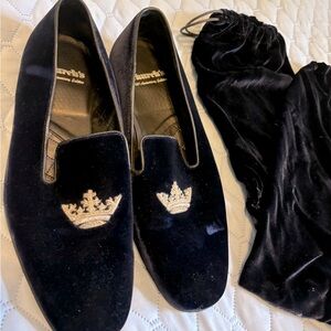 Church’s Mens shoes navy velvet
